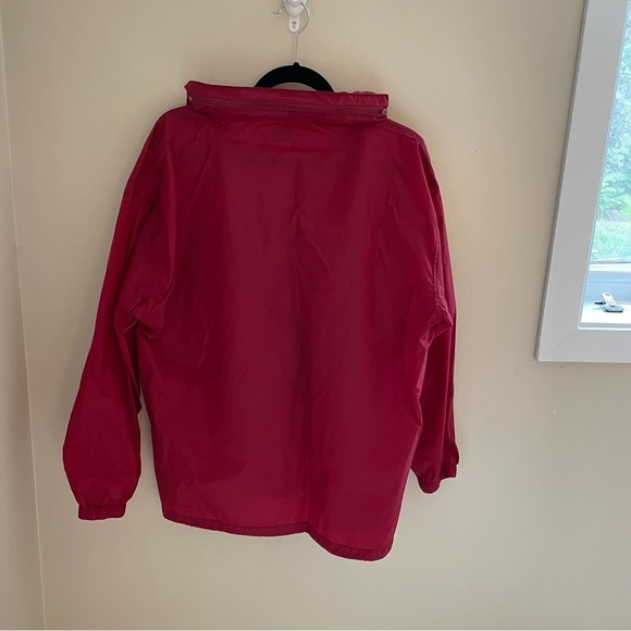 TRAILS Edge Vintage 3/4 Zip, Pullover Hooded Windbreaker, Burgundy, Size L - Picture 4 of 16